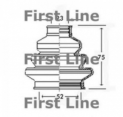 FIRST LINE fcb2220 -  Пыльник, приводной вал